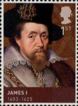 The House of Stuart 1st Stamp (2010) James I