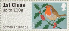 Post & Go - Birds of Britain I 1st Stamp (2010) Robin
