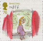 Roald Dahl 76p Stamp (2012) Sophie on the Queen’s Window-Sill