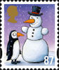 Christmas 2012 87p Stamp (2012) Penguin and Snowman