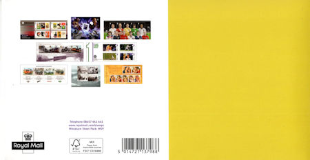 Reverse for Miniature Sheets 2013