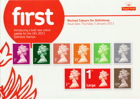 Definitives - Revised Colours (2013)