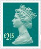 Definitives 2014 £2.15 Stamp (2014) Marine Turquoise