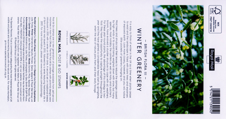 Post & Go: Winter Greenery - British Flora 3 - (2014) Post & Go: Winter Greenery - British Flora 3