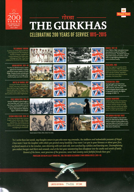 Commemorative Sheet from Collect GB Stamps