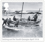 Shackleton and the Endurance Expedition £1.52 Stamp (2016) Setting out for South Georgia - April 1916