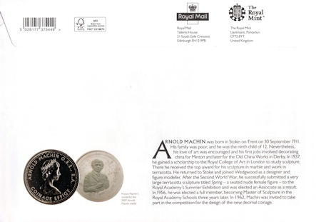 Reverse for Machin Definitive Anniversary