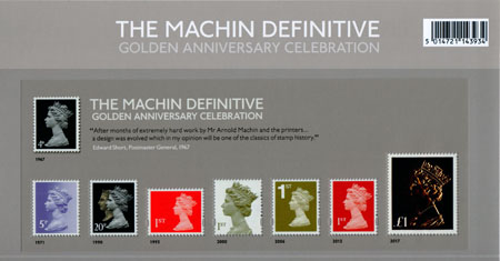 Machin Definitive Anniversary 2017