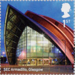 Landmark Buildings 1st Stamp (2017) SEC Armadillo, Glasgow