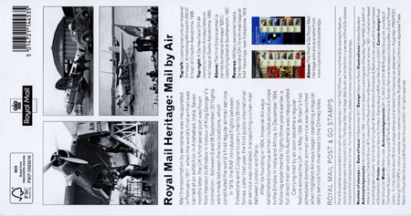 Post & Go : Royal Mail Heritage : Mail by Air - (2017) Post & Go : Royal Mail Heritage : Mail by Air