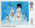 Christmas 2017 2nd Large Stamp (2017) Arwen Wilson - Snowmen