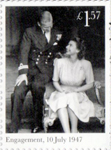 £1.57, Engagement, 10 July 1947 from The Royal Wedding : Platinum Anniversary (2017)