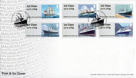 Post & Go : Royal Mail Heritage : Mail by Sea 2018