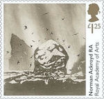 £1.25, Norman Ackroyd - St Kilda: The Great Sea Stacs from Royal Academy of Arts (2018)