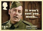 Dads Army £1.45 Stamp (2018) Private Walker – It won’t cost you much!