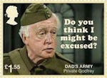 Dads Army £1.55 Stamp (2018) Private Godfrey – Do you think I might be excused?