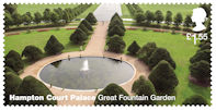 £1.55, Hampton Court Palace – Great Fountain Garden from Hampton Court Palace (2018)