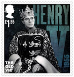The Old Vic £1.55 Stamp (2018) Henry V, 1955