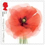 The First World War - 1918 1st Stamp (2018) 100 Poppies, Z and B Baran