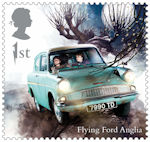 Harry Potter 1st Stamp (2018) Flying Ford Anglia