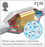 British Engineering £1.55 Stamp (2019) Catalytic Converter