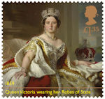 Queen Victoria Bicentenary £1.35 Stamp (2019) Victoria wearing Robes of State