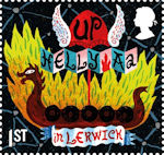 Curious Customs 1st Stamp (2019) Up Helly Aa