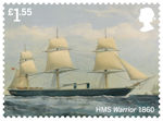 Royal Navy Ships £1.55 Stamp (2019) HMS Warrior