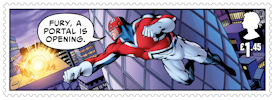 Marvel £1.45 Stamp (2019) Panel 1 - Captain Britain