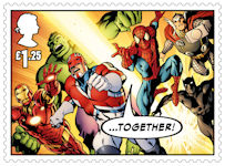Marvel £1.25 Stamp (2019) Panel 5 - Together
