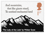 The Romantic Poets 1st Stamp (2020) The Lady of the Lake by Walter Scott