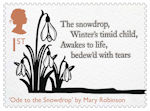 1st, Ode to the Snowdrop by Mary Robinson from The Romantic Poets (2020)