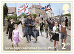 End of the Second World War 2nd Stamp (2020) Servicemen welcomed home, 1945