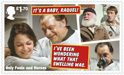 Only Fools and Horses £1.70 Stamp (2021) Three Men, a Woman and a Baby