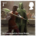 The Legend of King Arthur 1st Stamp (2021) Sir Gawain and the Green Knight