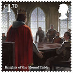 The Legend of King Arthur £1.70 Stamp (2021) Knights of the Round Table