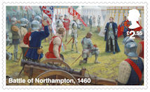 The Wars of the Roses £2.55 Stamp (2021) Battle of Northampton, 1460
