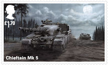 British Army Vehicles £1.70 Stamp (2021) Chieftain Mk 5
