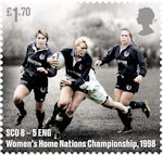 Rugby Union £1.70 Stamp (2021) Women’s Home Nations Championship, 1998
