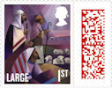 Christmas 2021 1st Large Stamp (2021) Nativity 1st Class Large Barcode