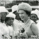 Her Majesty the Queens Platinum Jubilee £1.70 Stamp (2022) February 1966, St Vincent