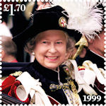 Her Majesty the Queens Platinum Jubilee £1.70 Stamp (2022) June 1999, Windsor