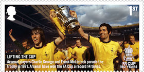 The FA Cup 1st Stamp (2022) Lifting the Cup 