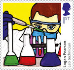 Heroes of the Covid Pandemic 1st Stamp (2022) Logan Pearson - Lab technician
