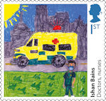 Heroes of the Covid Pandemic 1st Stamp (2022) Ishan Bains- Doctors, nurses