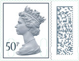 Low Value Definitive 50p Stamp (2022) 50p Slate Grey