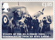 Unsung Heroes: Women of World War II £1.85 Stamp (2022) Pilots Of The No. 5 Ferry Pool Disembarking From An Avro Anson
