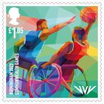 Birmingham 2022 Commonwealth Games £1.85 Stamp (2022) Wheelchair Basketball 3 x 3
