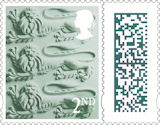 Barcoded Country Definitives 2nd Stamp (2022) England Three Lions