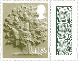 Barcoded Country Definitives £1.85 Stamp (2022) England Oak